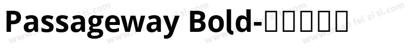 Passageway Bold字体转换